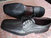 Vintage Wysokiej klasy eleganckie buty męskie wizyta skóra R41/26,5cm