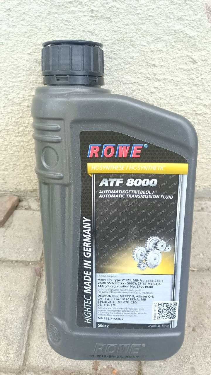 Трансмиссионное масло Rowe HighTec ATF 8000 (1 л.) Новое Німецька олія
