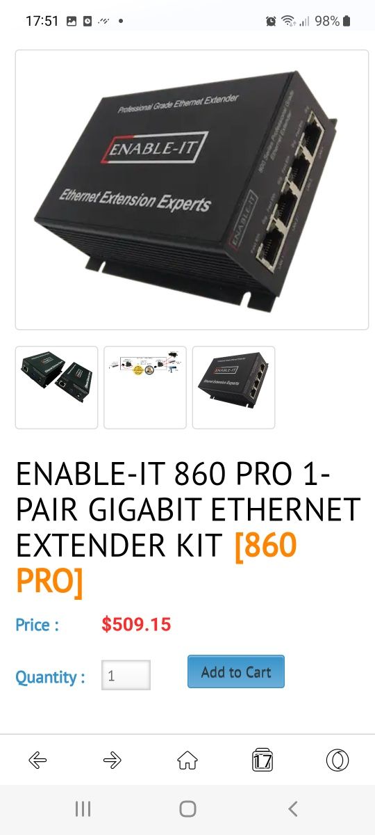 Сетевой удлинитель. ethernet extender производство USA .