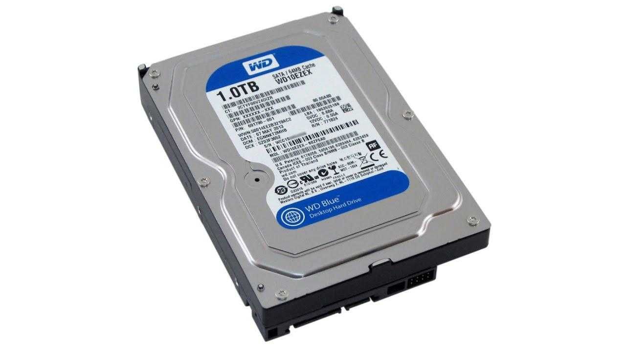 Жорсткий диск WD Blue 1TB WD10EZEX