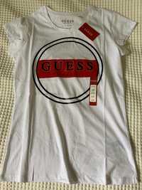 Guess logo NOWA koszulka damska biala z napisem, rozmiar L