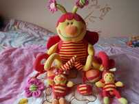 ZESTAW Śliczny Grzechotka spiralka BABY ONO Fisher Price