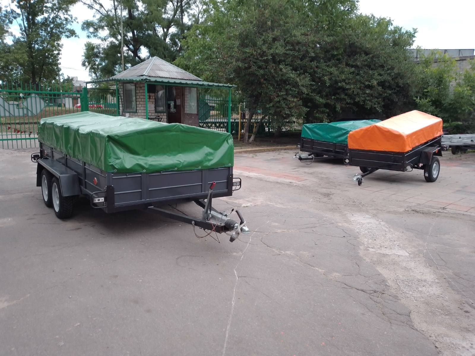 Прицеп причеп причіп двохвісний 3600*1600 гальмівний до 3.5 т Завод