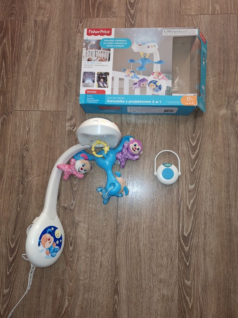 Karuzelka z projektorem 3w1 Fisher Price + pilot
