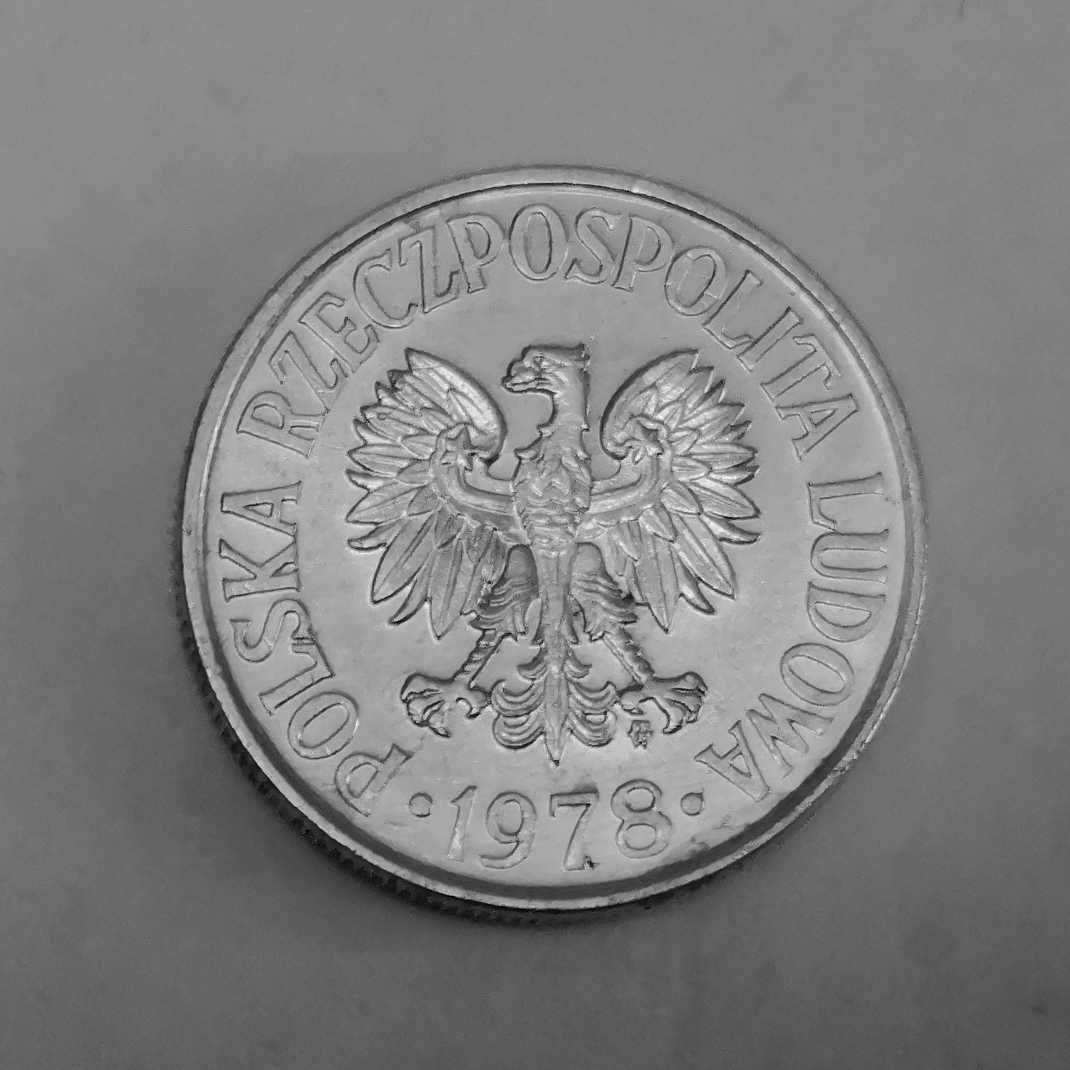 Moneta PRL 50 groszy 1978r.Al.Stan menniczy.