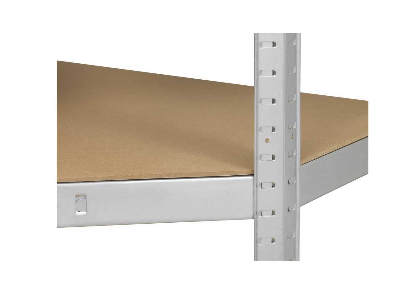 Regał narożny magazynowy 70x180x70 metal, MDF,Maks. obciążenie: 875 kg