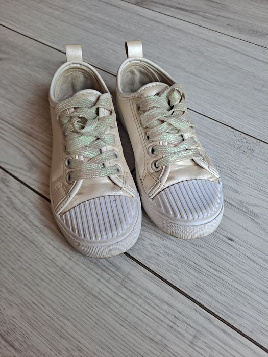 Trampki dziewczęce r.29 tenisówki dla dziewczynki  złote