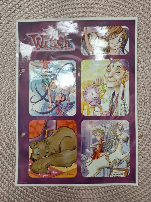 Naklejka karteczka A5 do segregatora Witch
