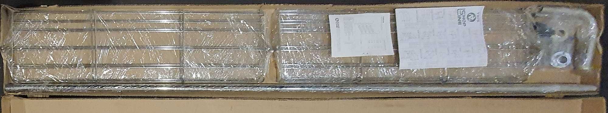 3szt. LINE SHOP TRIS Regał przyścienny 4 półki druciane stal chromowa