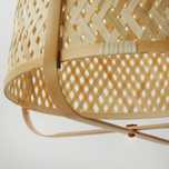 Lampa nowa Ikea Knixhult bambus rattan tkana żyrandol