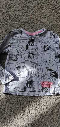 Bluzka t-shirt z długim rękawem koszulka Looney tunes królik Bugs 128