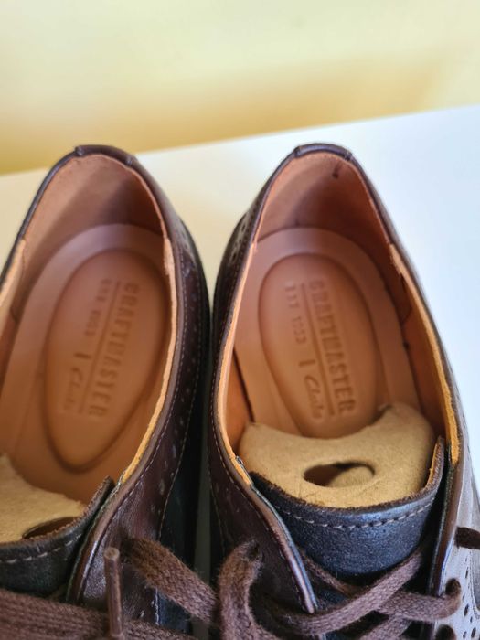 Buty eleganckie Półbuty Clarks Ronnie Limit 41,5 Skóra naturalna
