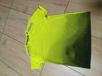 Neonowa zółto czarna koszulka sportowa z odblaskami do biegania downlo