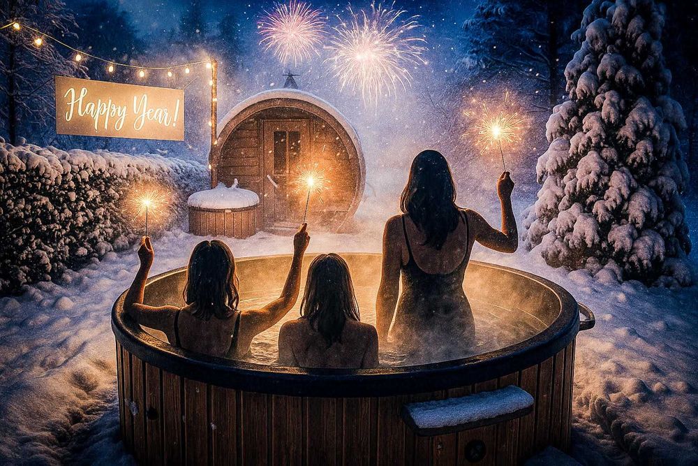 Święta i Sylwester w Domkach na Mazurach z jacuzzi, sauną i salą zabaw