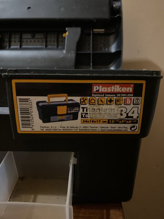 Caixa de Ferramentas Plastiken — com divisórias