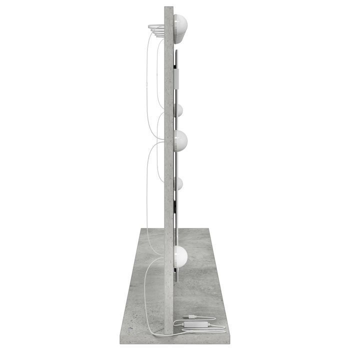 Vidaxl Lustro Toaletowe Szary Beton Beton 100 X 55 X 18 Cm Lustro