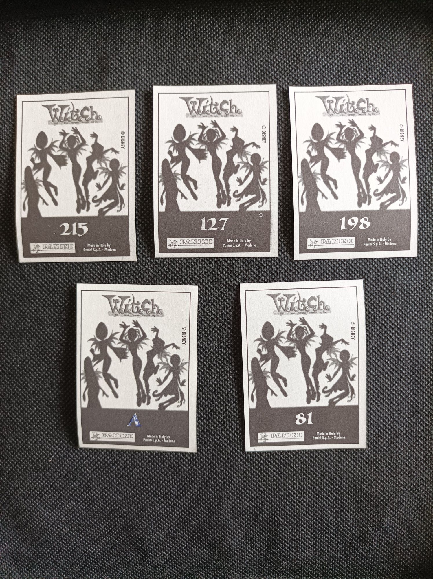 Cromos W.I.T.C.H. da Panini