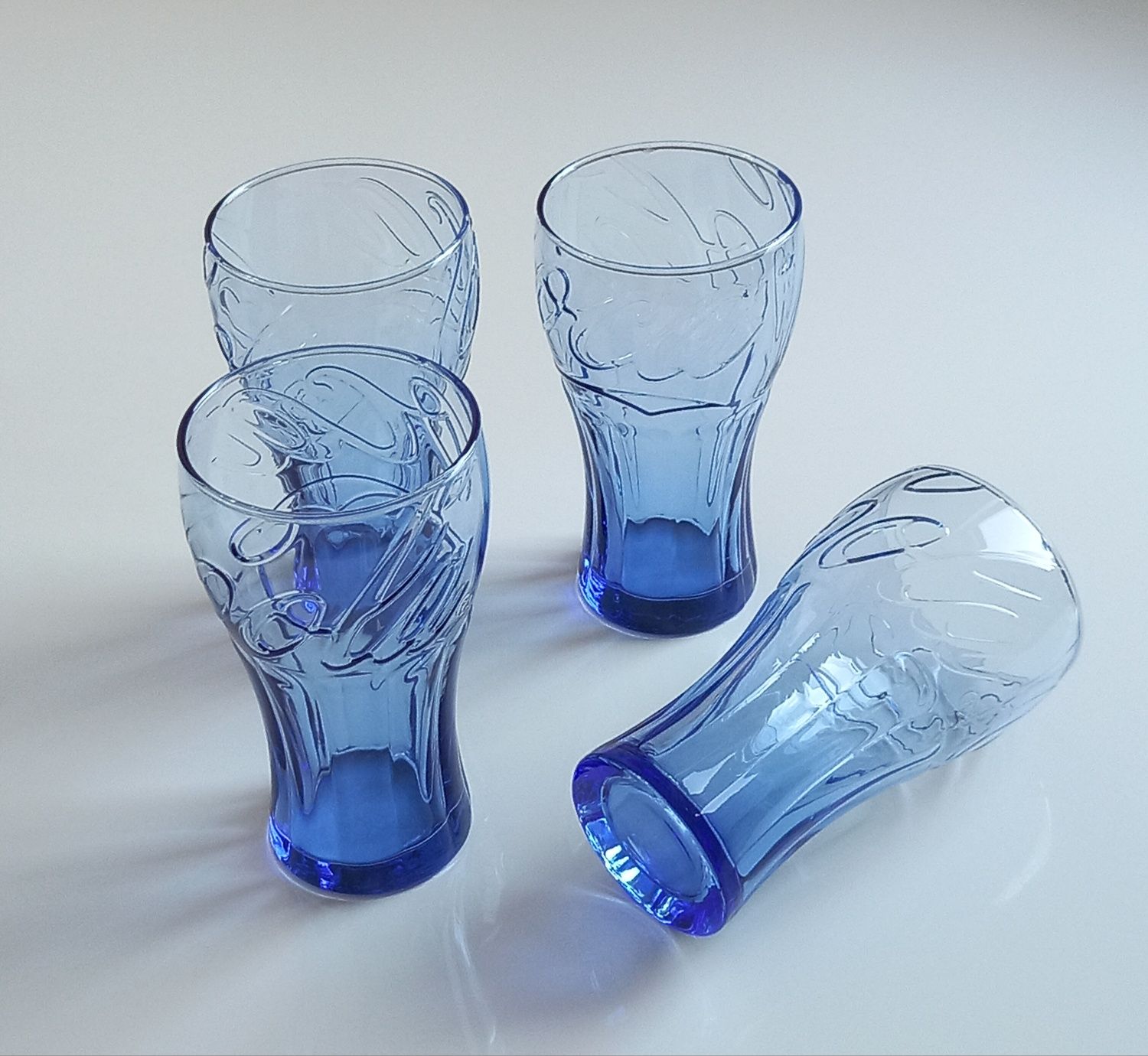 Szklanki Coca-cola szafir kobalt NOWE 4 sztuki + 2 sztuki gratis