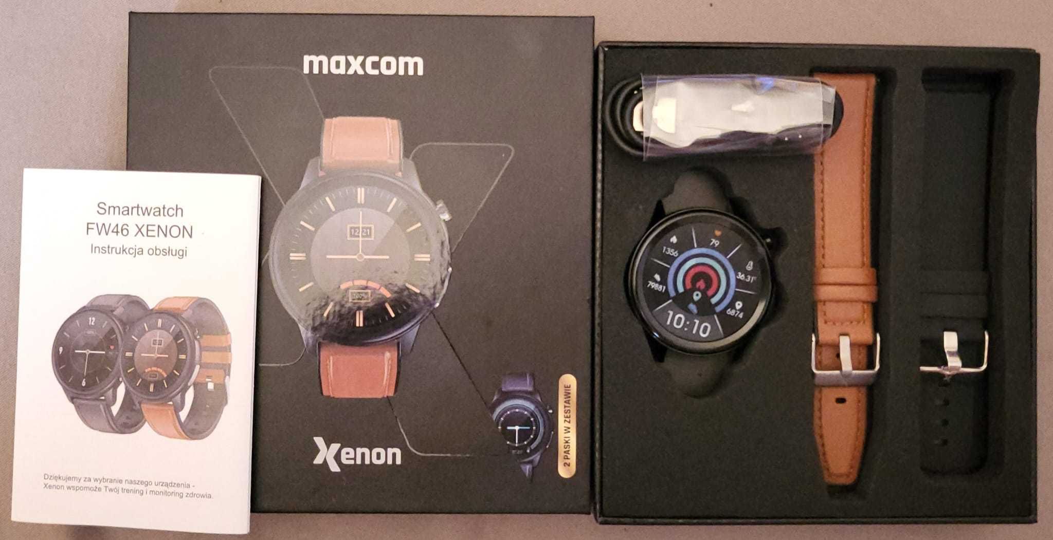 Multifunkcyjny zegarek, Smartwatch, MAXCOM FW46 Xenon. Nowy! Prezent!