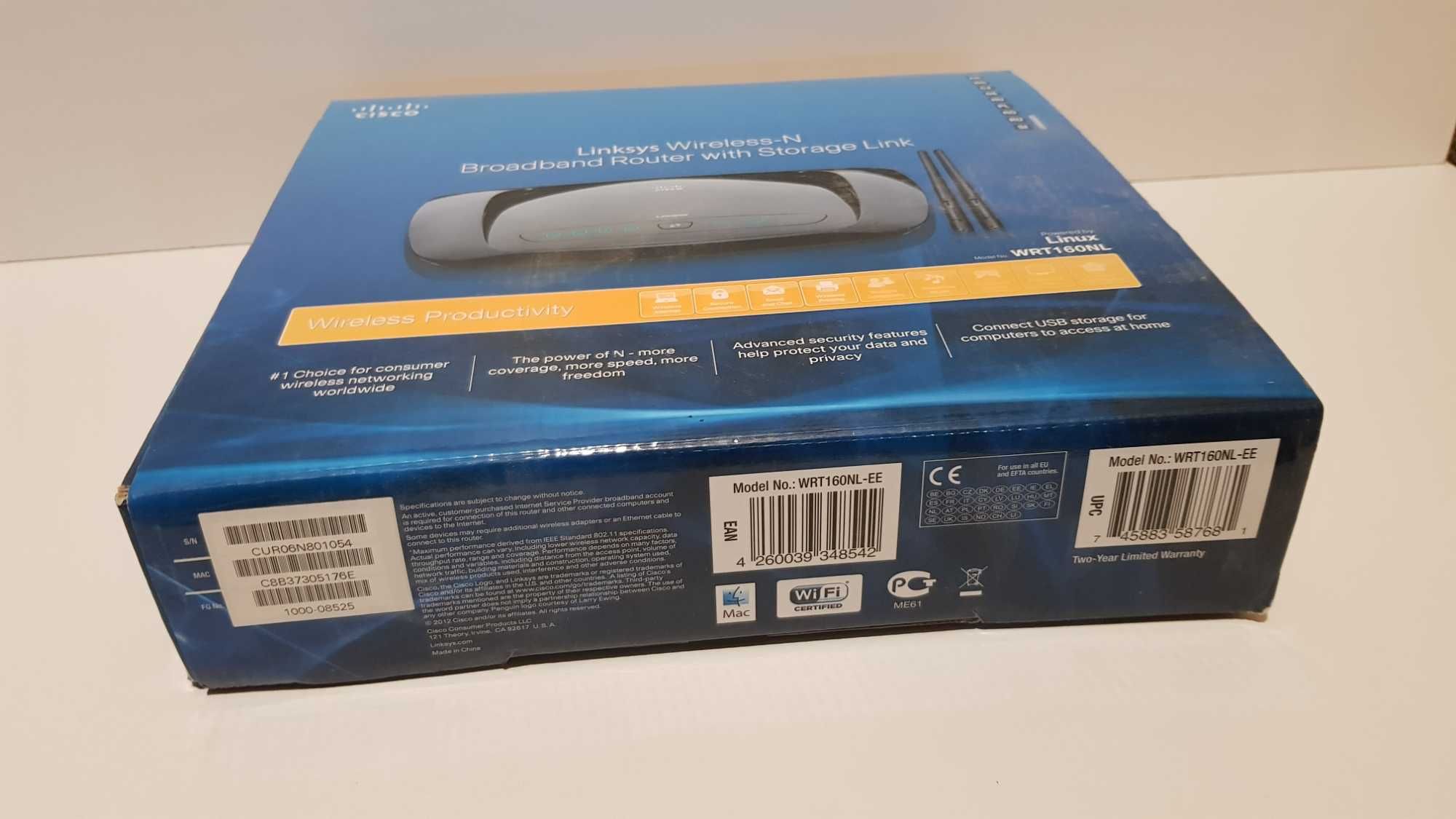 Маршрутизатор Linksys (Cisco) WRT160NL