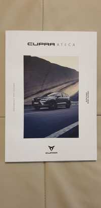 Prospekt Cupra Ateca 300 KM na innej VW Arteon, BMW M5, Ford Mustang.