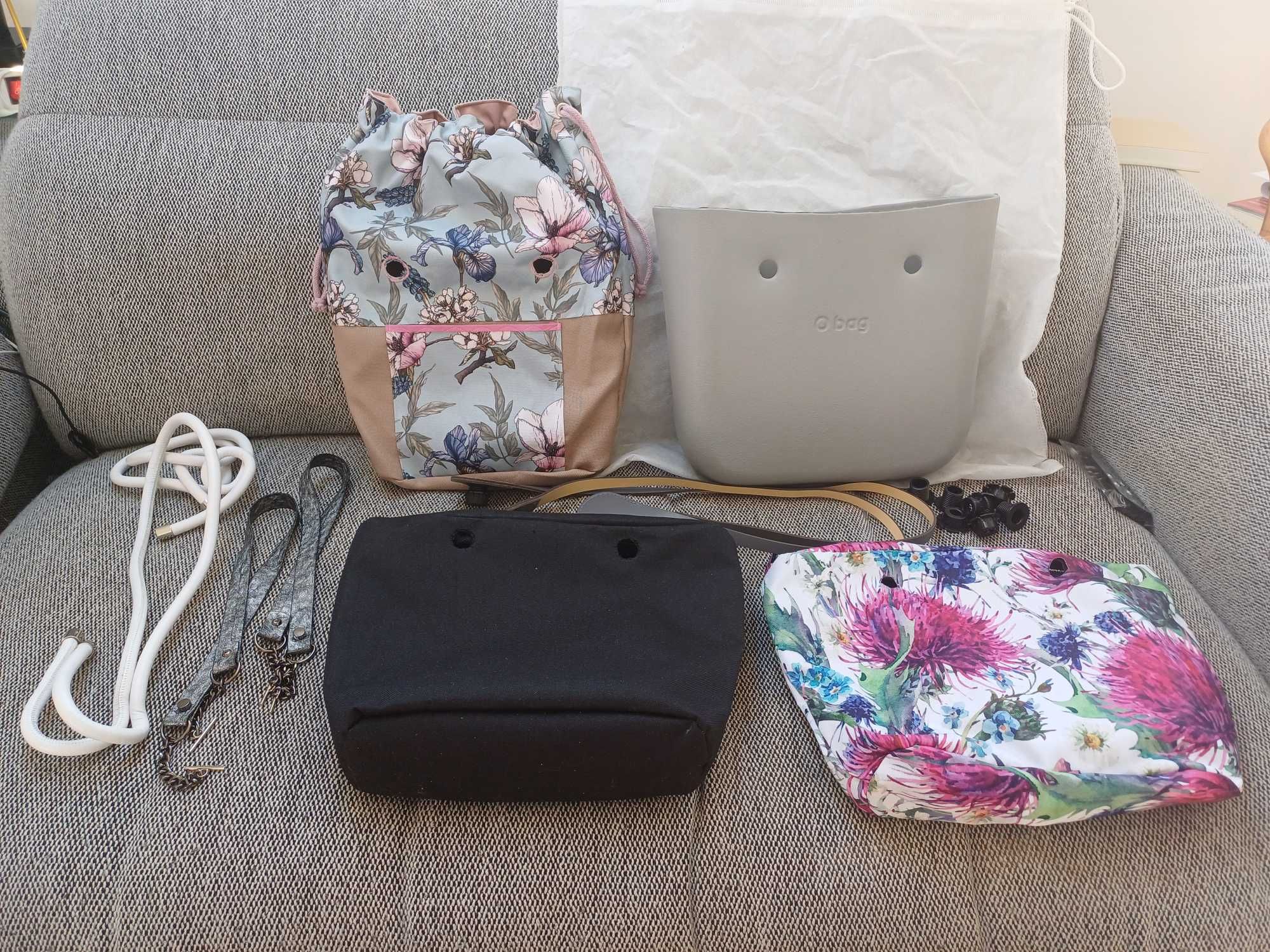 Obag O bag Mini Body Grigio Chiaro Duży Zestaw