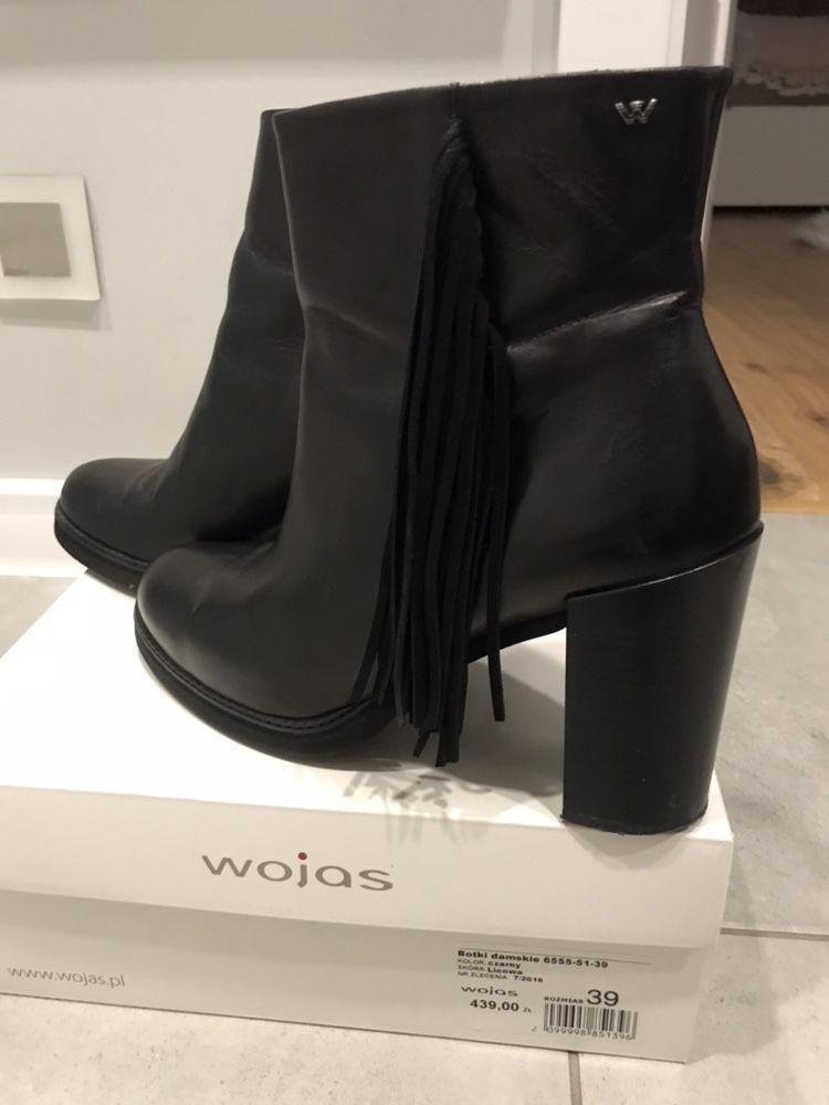 Botki skórzane wojas roz. 39