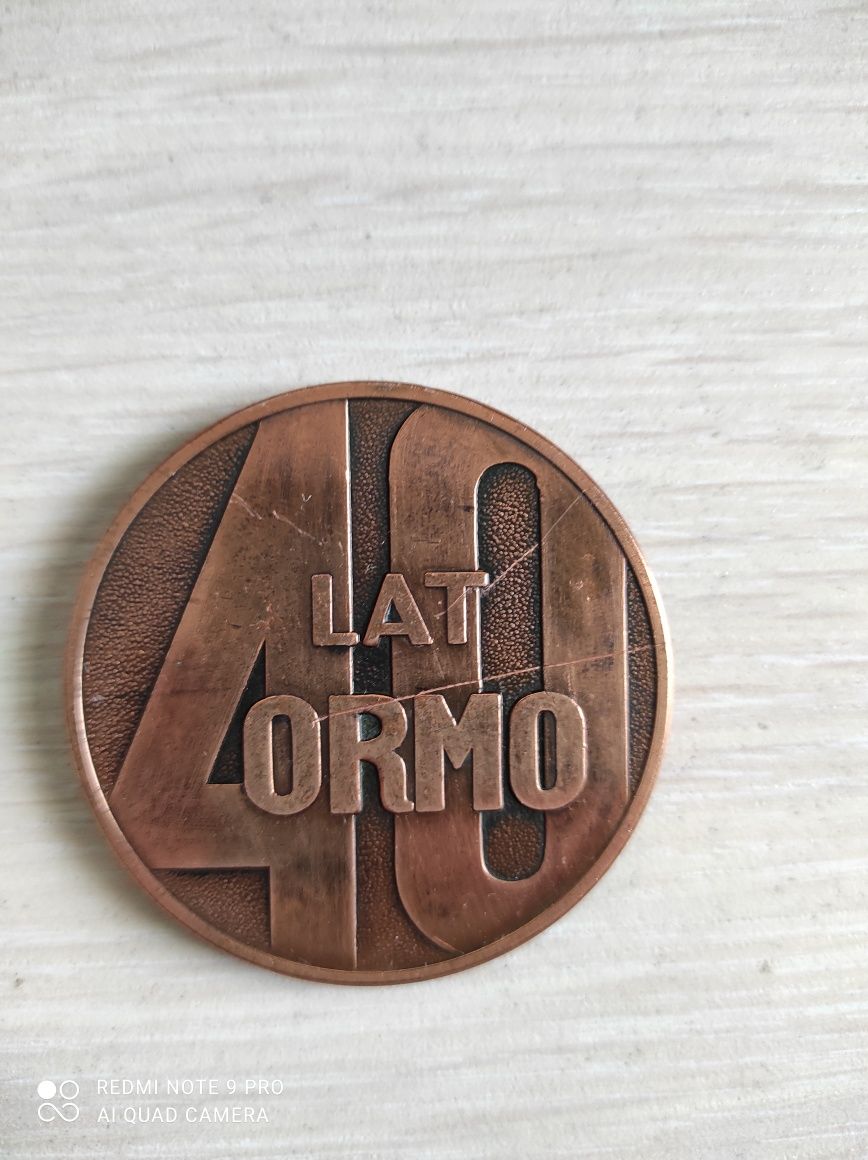 Medal ORMO 40 lat Rzeszów