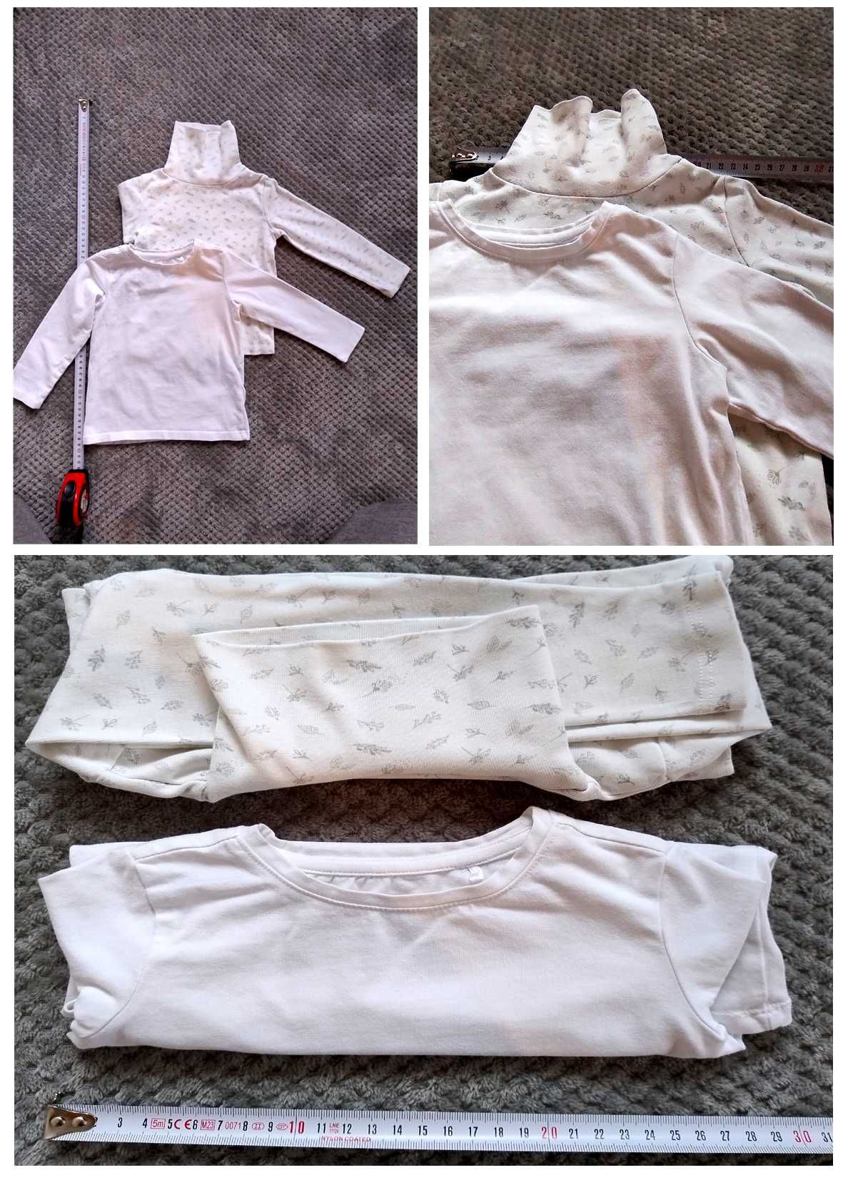 BLUZKI dla dziewczynki 98 / 104 Smyk, H&M BDB + GRATIS letnia paka!