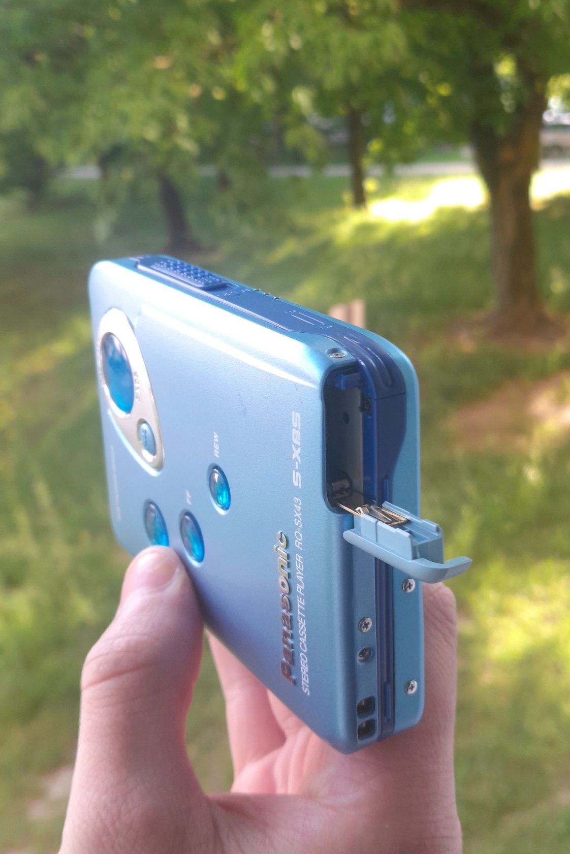 Walkman Panasonic RQ-SX43 po serwisie, słuchawki, zestaw