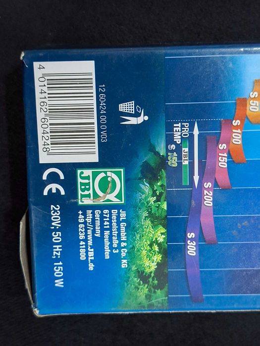 Grzałka z termostatem JBL s150 PROtemp 150W do akwarium