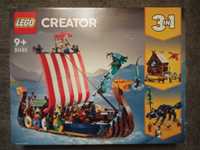 Zestaw LEGO (31132) - Statek wikingów i wąż z Midgardu [używany]