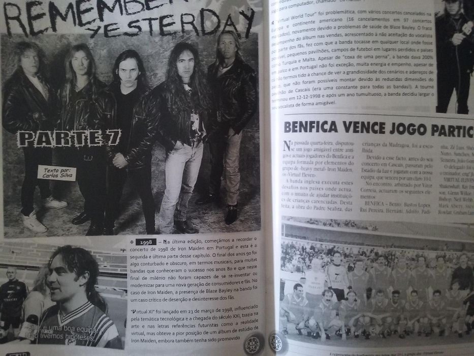 Iron Maiden 40 páginas Sanctuary Fanzine Nº 42 Revista