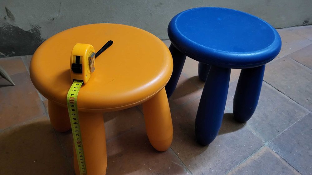 Mesas Mamute e bancos