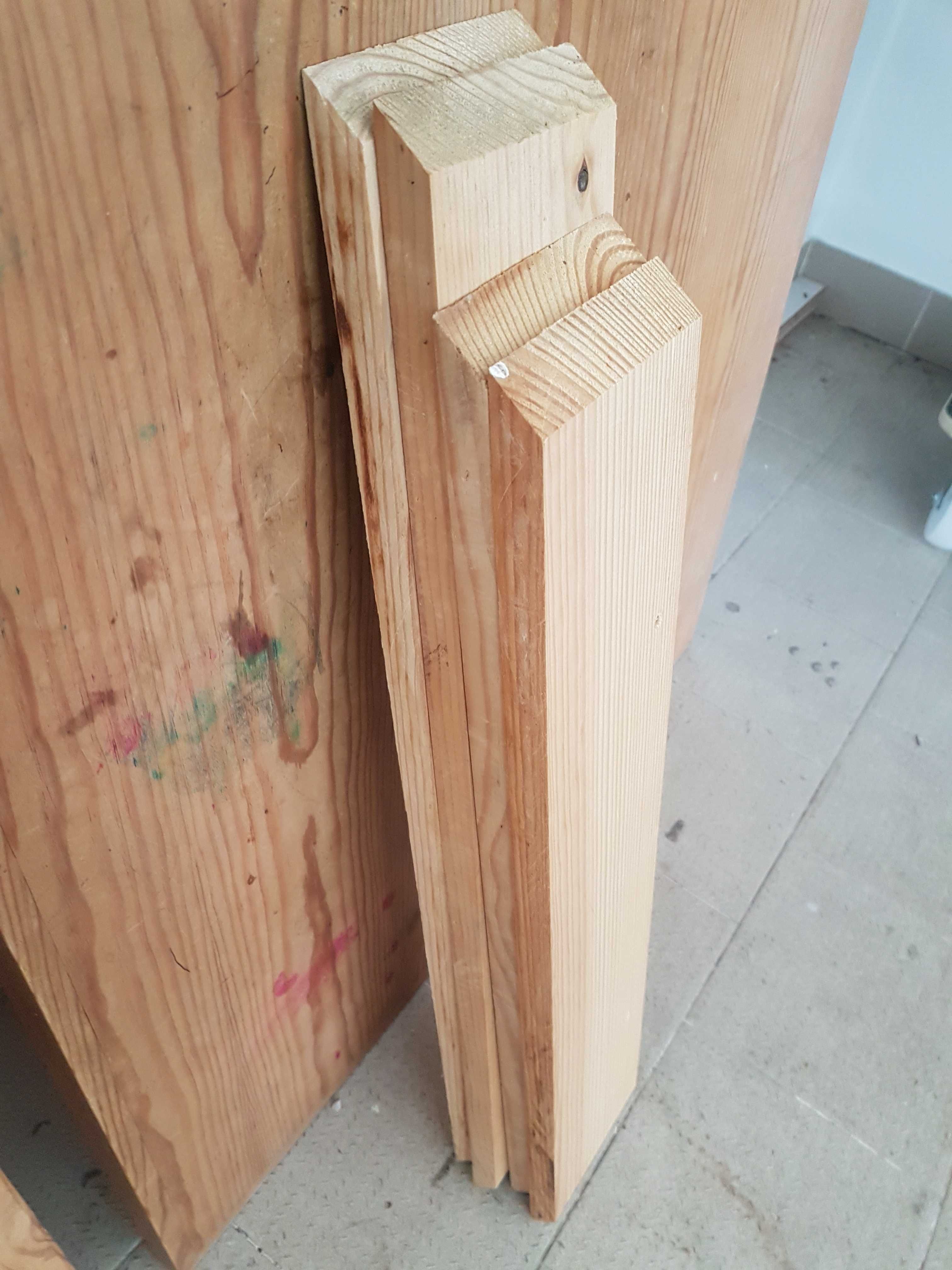 Tabua de mesa de escritório - madeira maciça