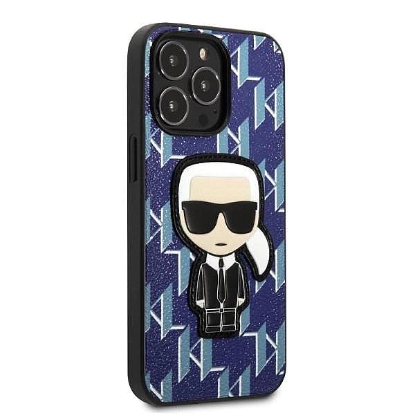 Etui Karl Lagerfeld Monogram Ikonik Patch na iPhone 13 Pro Max - niebi
