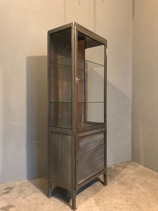 Szafka medyczna LOFT witryna Industrialna szafa lekarska