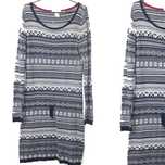x6 H&M Modna Sweterkowa Wzorzysta Sukienka 38 M
