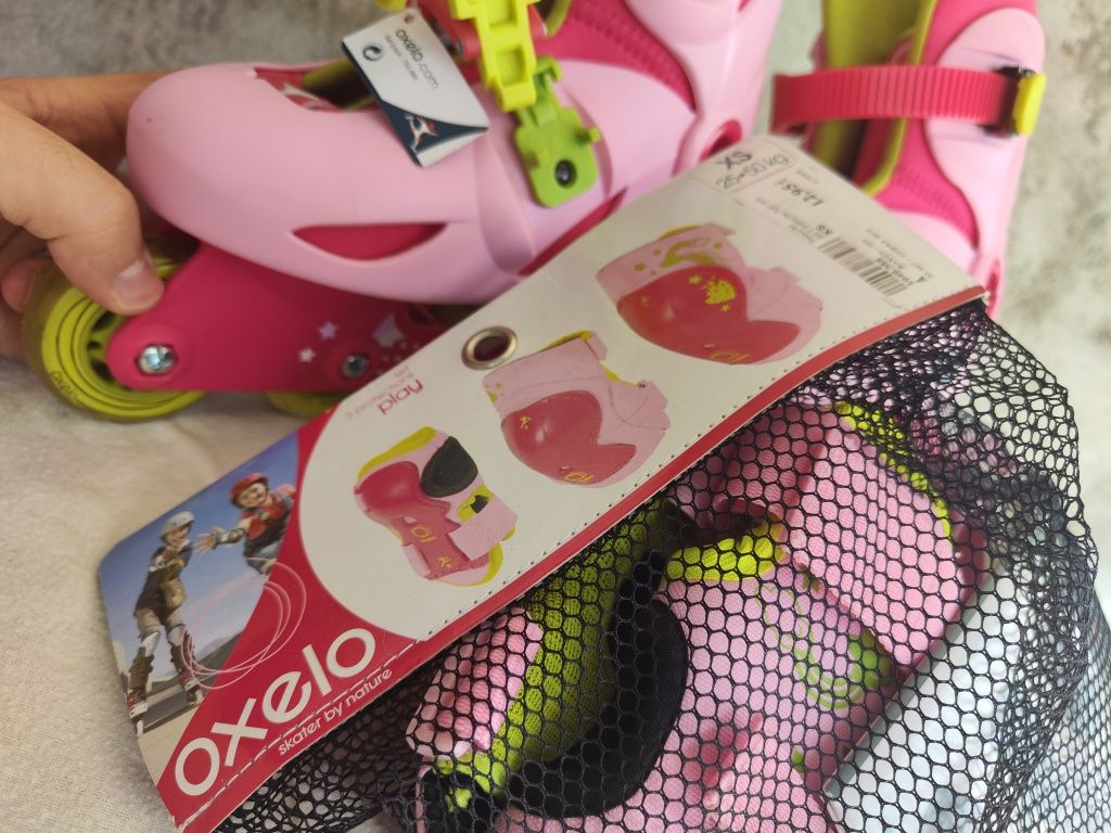 Conjunto Patins Menina 30/32 com acessórios