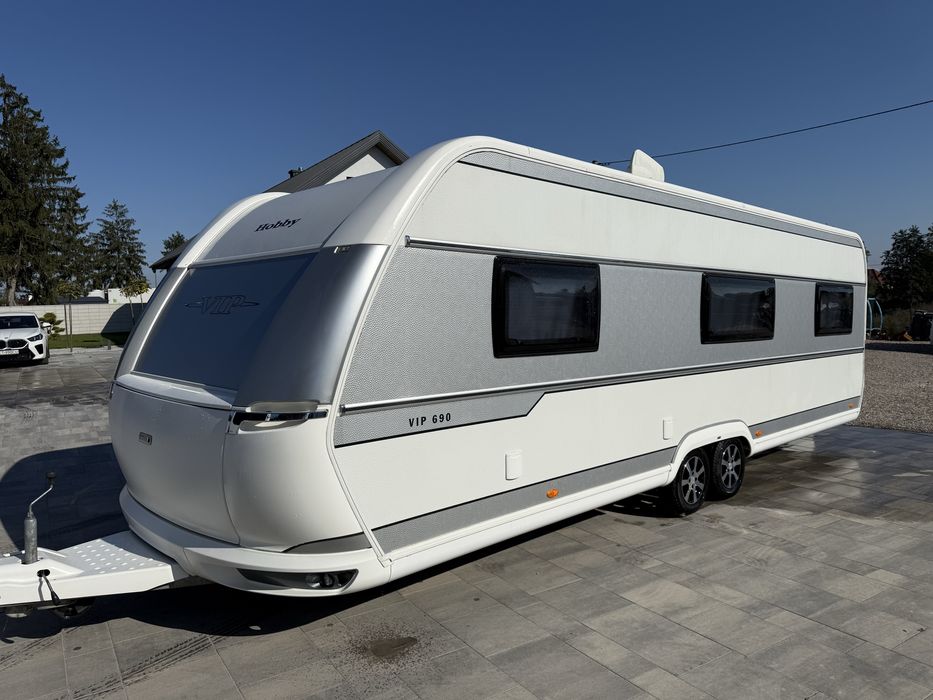 Przyczepa Kempingowa Hobby VIP 690 z nowym przedsionkiem 2018 rok