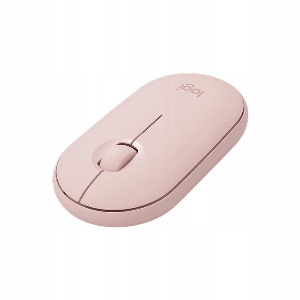 Logitech Pebble M350 Mysz bezprzewodowa Bluetooth Cicha Smukła różowa