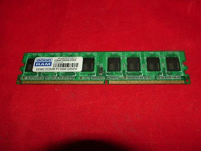 Pamięć RAM DDR2 512mb PC5300 GoodRam