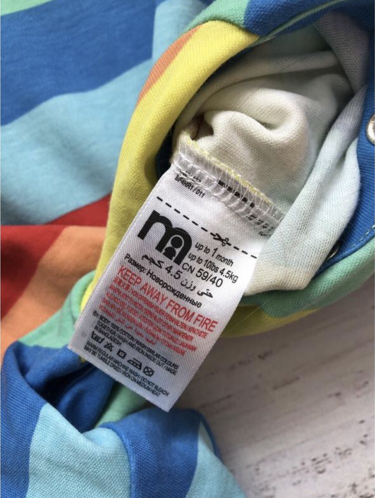 Сліп чоловічок Mothercare для новонароджених