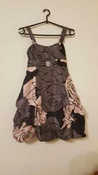 Cudna sukienka XS r. 152 , na ok 10- 12 lat, bombka wizytowa balowa