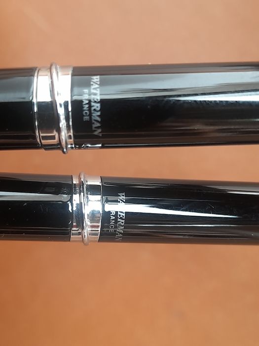 Conj. Canetas Waterman Harmonie preto e platina