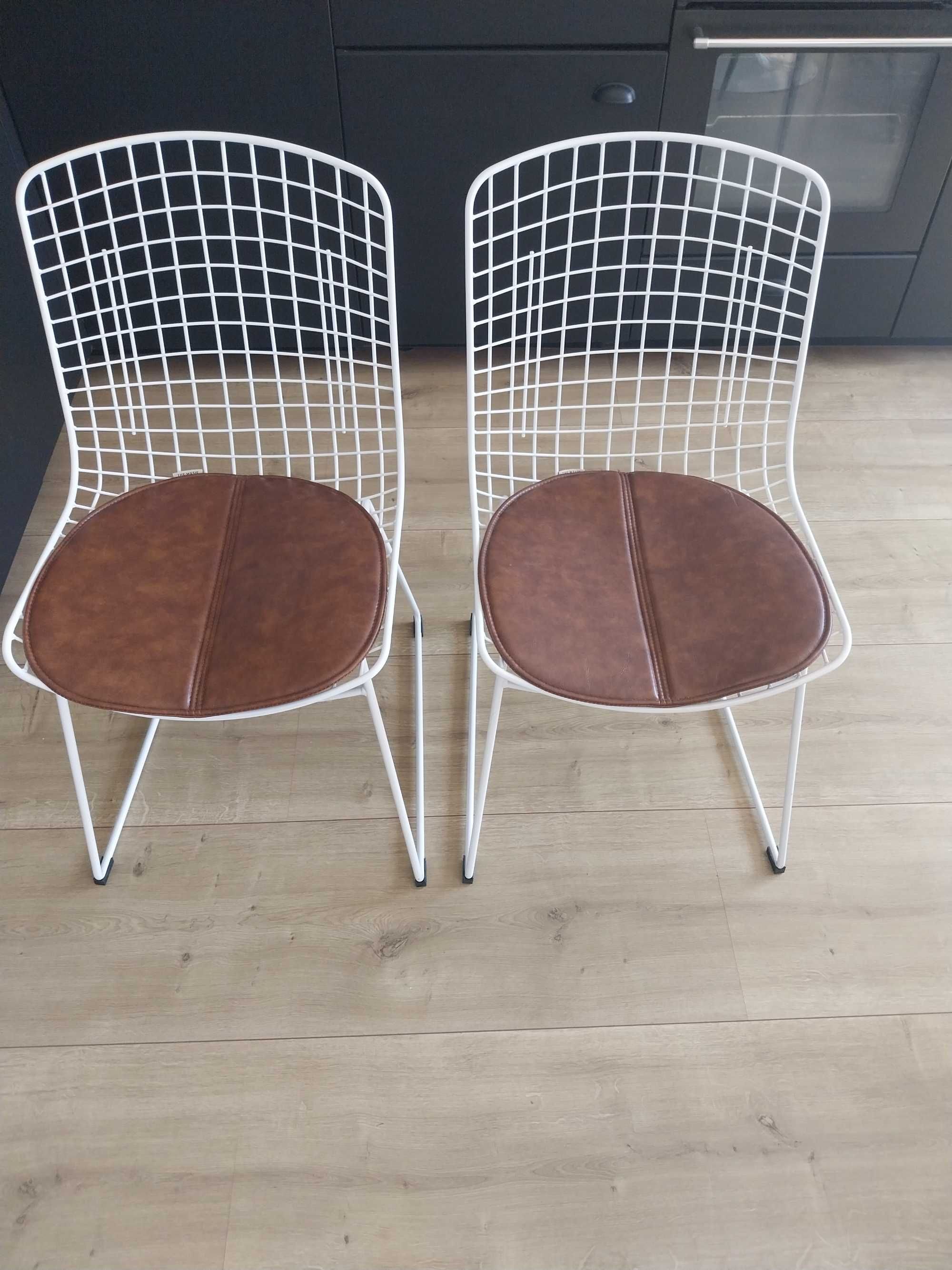 Pack de 2 Cadeiras de Jantar de Metal com Encosto Alto Aras THE MASIE
