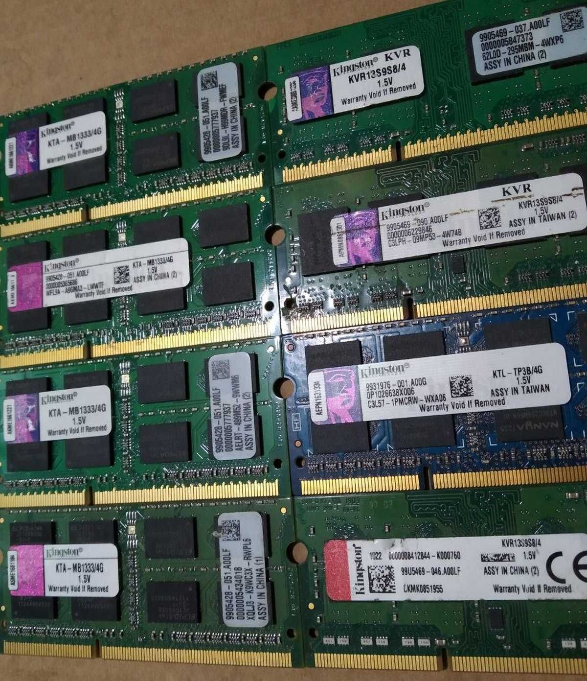 Оригінальна SoDimm Kingston 4Gb 2rx8 PC3-10600S