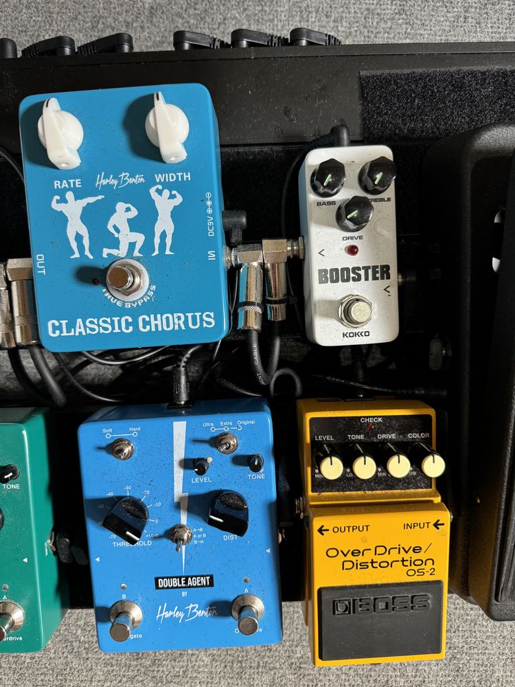 pedal board with pedals