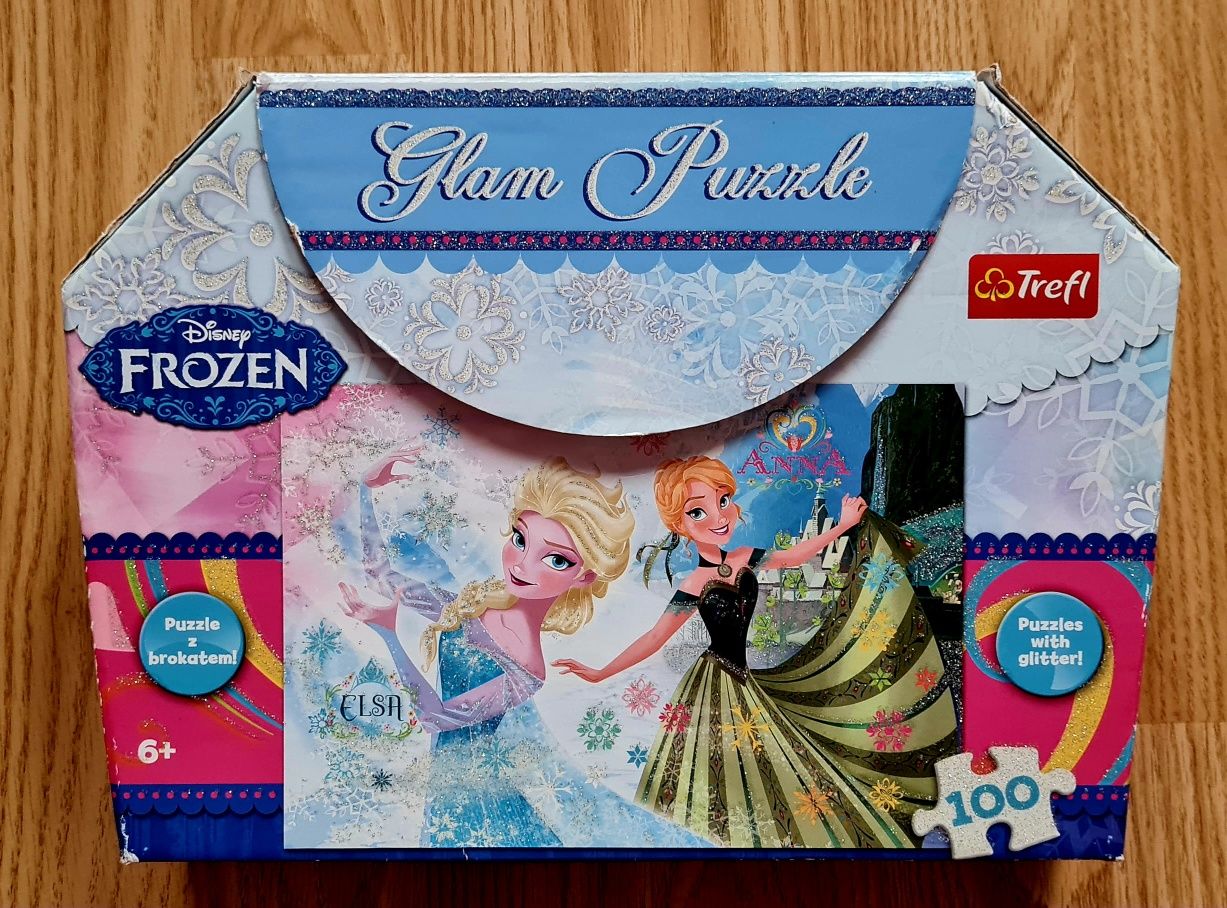 Trefl puzzle Kraina Lodu Frozen 100el walizeczka