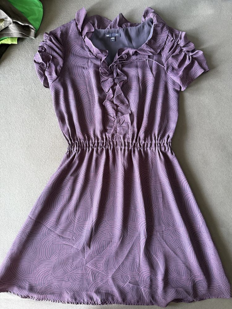 Purpurowa sukienka GAP R. S